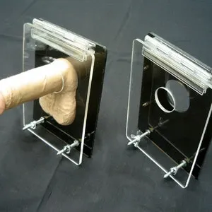 pornhint Pornhint Acrylic Ball Crusher from Ballistic Metal CBT Ball Crushing BDSM Chastity Smasher