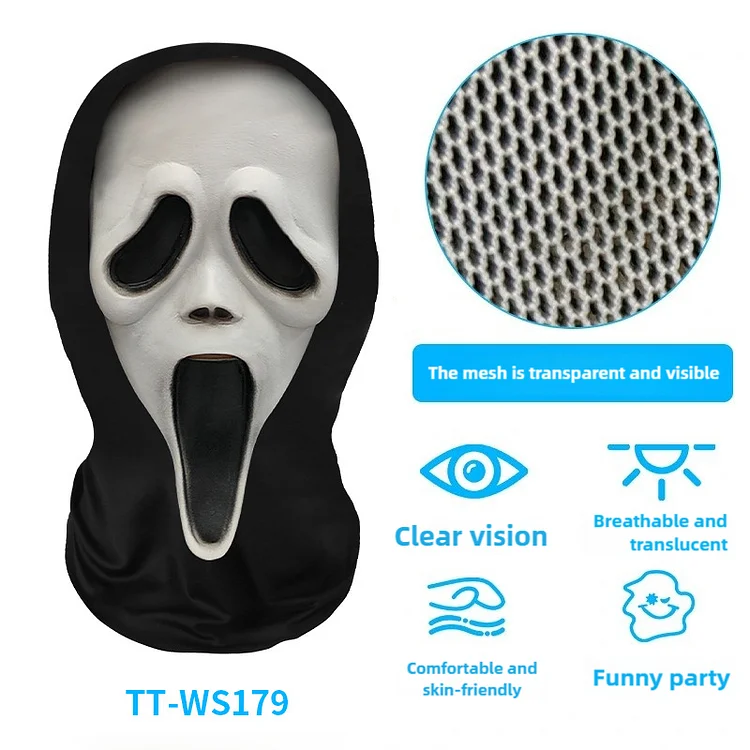 3D Spoof Face Simulation Headgear-Scream