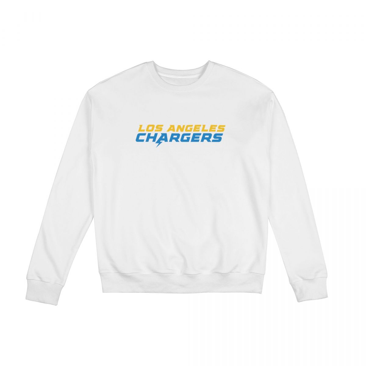Los Angeles Chargers Wordmark Sweatshirt Round Neck Tops