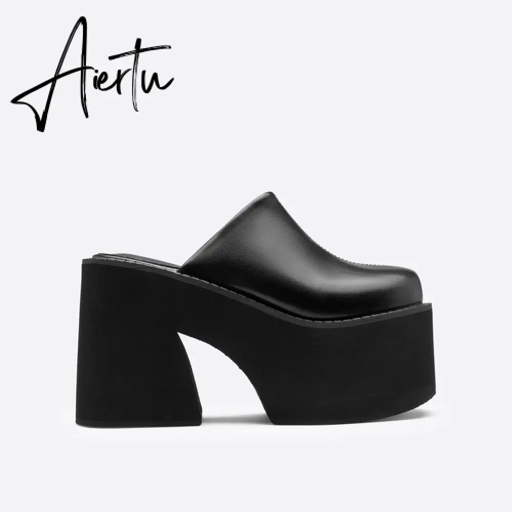 Women Newbella Thick Soled Chunky High Heeled Shoes mysite
