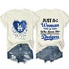 Just A Woman Who Loves Her Dodgers Tee