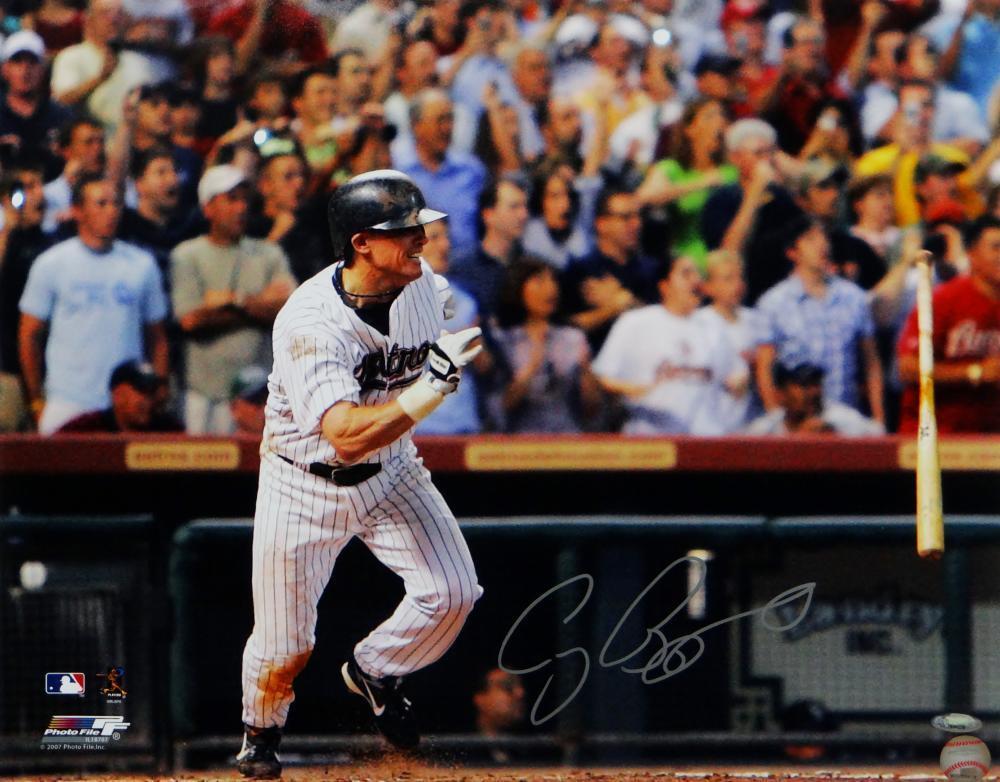 Craig Biggio Autographed Astros 16x20 3,000th Hit PF Photo Poster painting- Tristar Auth *Silver