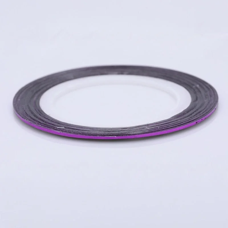 12 Rolls 2mm Matte Glitter Nail Striping Tape Line Rainbow Multi Color Styling Tool Sticker Decal  DIY Decoration-Nail Inspo