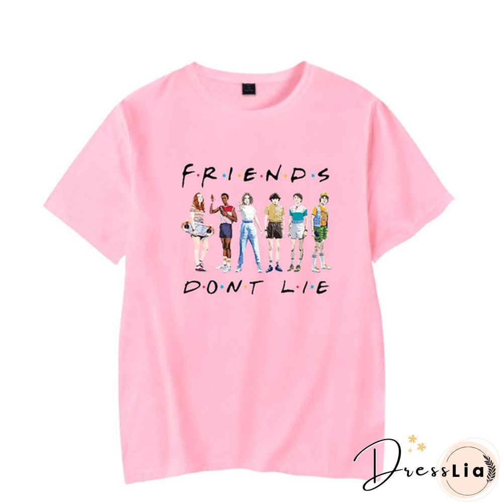 New Arrival Women/Men's Casual Stranger Things Print Short Sleeve T-Shirt Funny Tee Shirts Hipster O-Neck Cool Tops