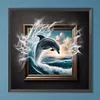 Diamond Painting-DIY Full Round Drill Dolphin(40*40CM)