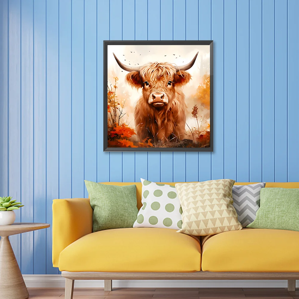 Diamond Painting - Full Round Drill - Highland Yak(Canvas|30*30cm)