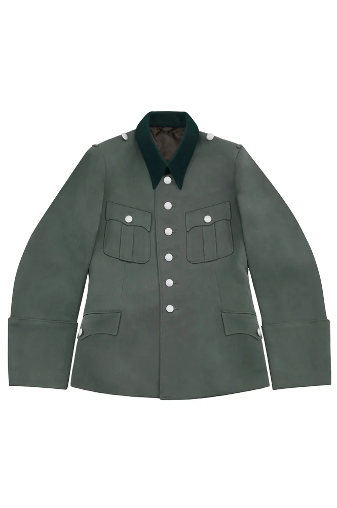   Elite German M1935 Officer Gabardine Service Tunic Jacket 6 Buttons German-Uniform