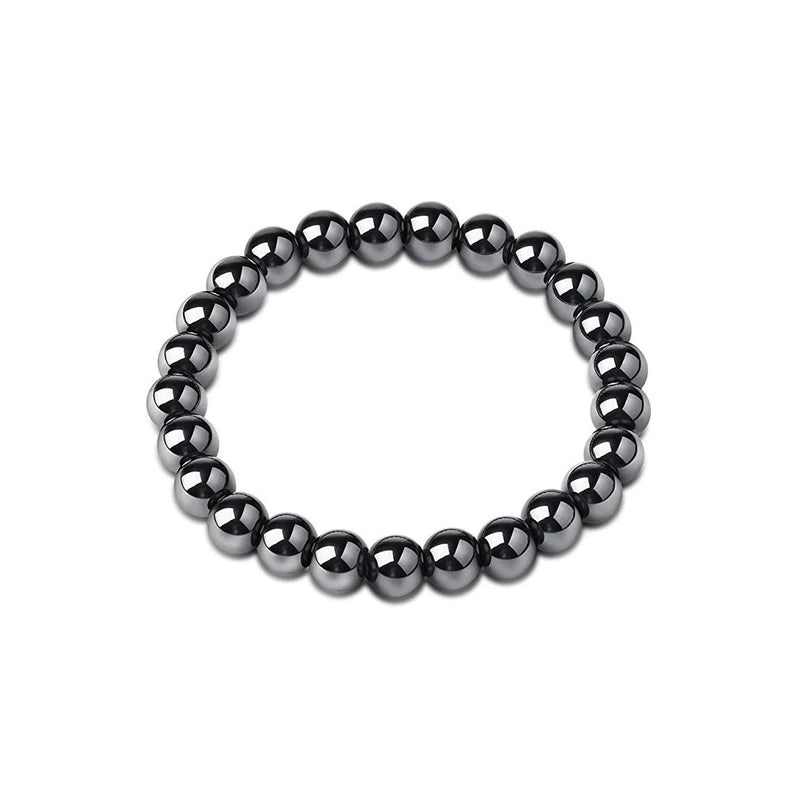 Bracelet Magnet Yoga Beaded Elastic Bracelet Hot Selling Bracelet Female Bracelet Male Black Gall Stone Jewelry