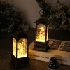 Christmas glowing interior water-filled wind lantern