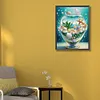 Coquillages de plage-peinture partielle sp&eacute;ciale diamant-30*40cm