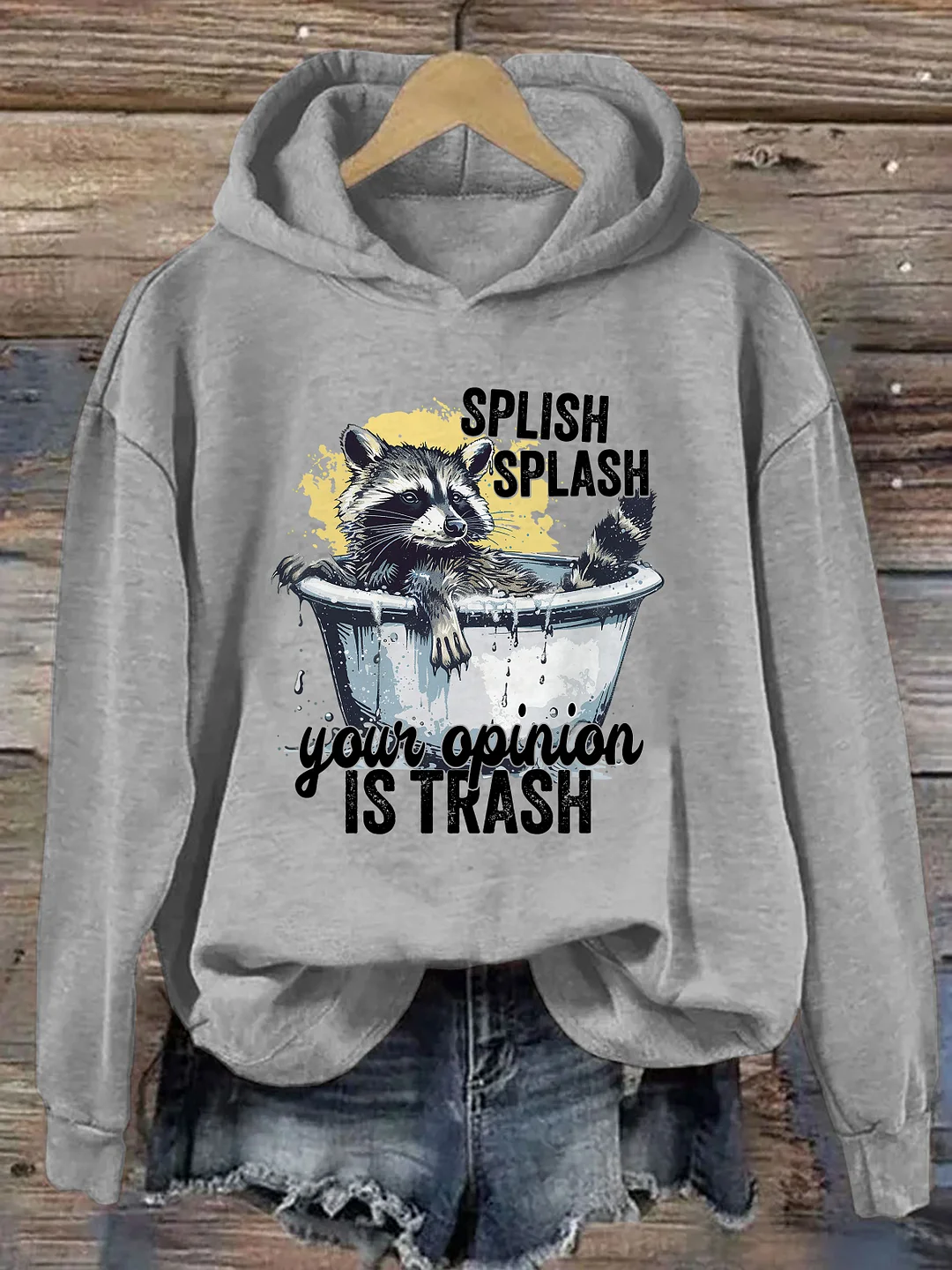 Splash Splash Your Opinion Is Trash Hoodie