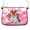 DIY Art Diamond Painting Animal Handbag Makeup Bag For Women Girls(With Chains)