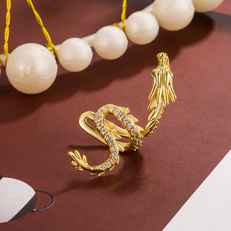 XIYANIKE Unique Zircon Fly Dragon No Hole Ear Clip Earrings For Women New Trend Jewelry Party Girl Gift серьги женские