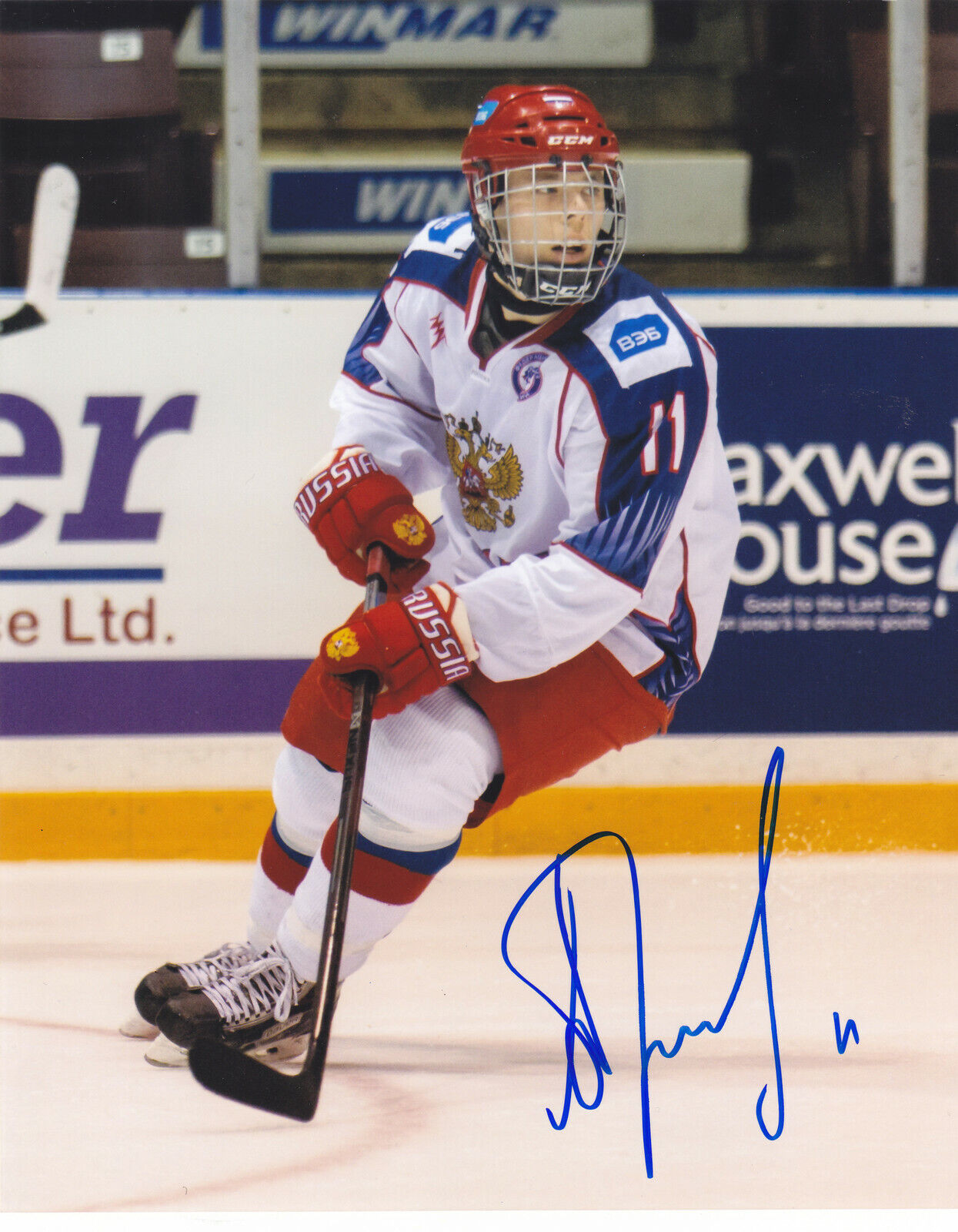 Vitalii Abramov SIGNED AUTOGRAPH RUSSIA 8X10 Photo Poster painting EXACT PROOF OTTAWA SENATORS