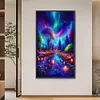 (40*70cm)Colorful Aurora Lights - Full Round Drill Diamond Painting