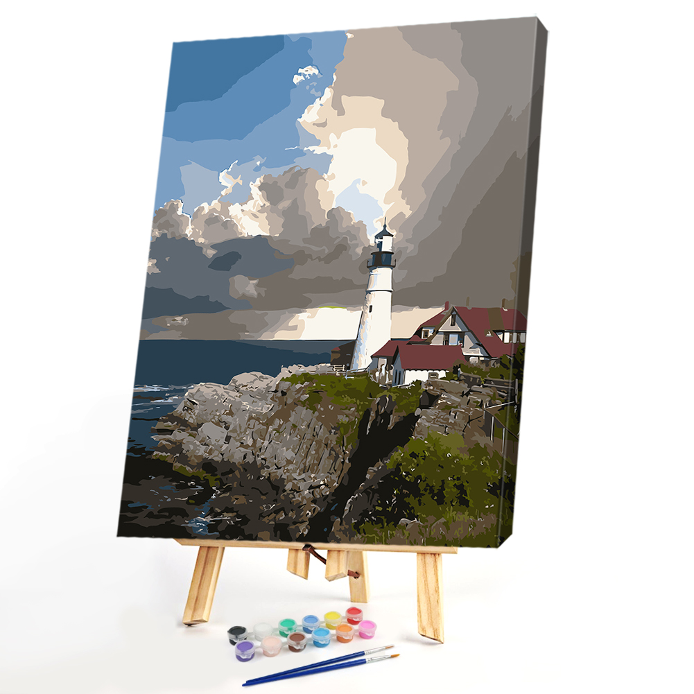 

40*50CM Paint By Numbers-Beacon Coast, 501 Original