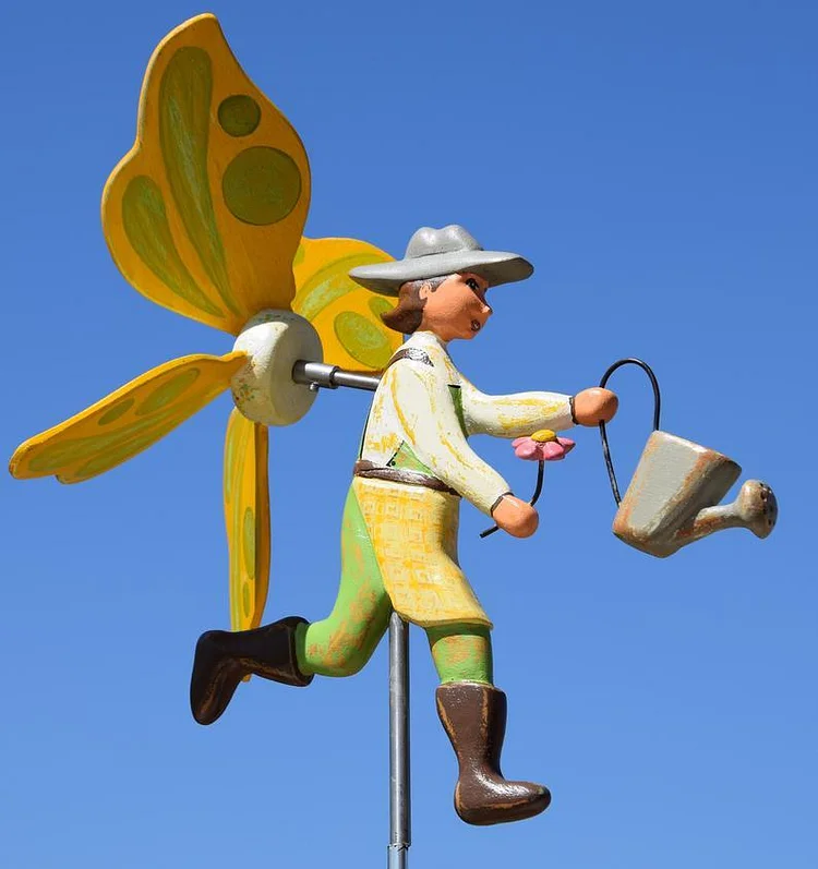 Whirligig Windmill - Flower Gardener