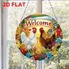 Diamond Painting Double-Sided Farm Chicken Diamond Art Pendant