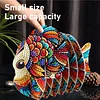 Fish 5D-DIY-Tiermuster-Diamantbemalungsuntersetzer mit Halter f&uuml;r zu Hause