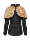Women's Outdoor Hiking Windproof Parka Faux Fur Lined Coat