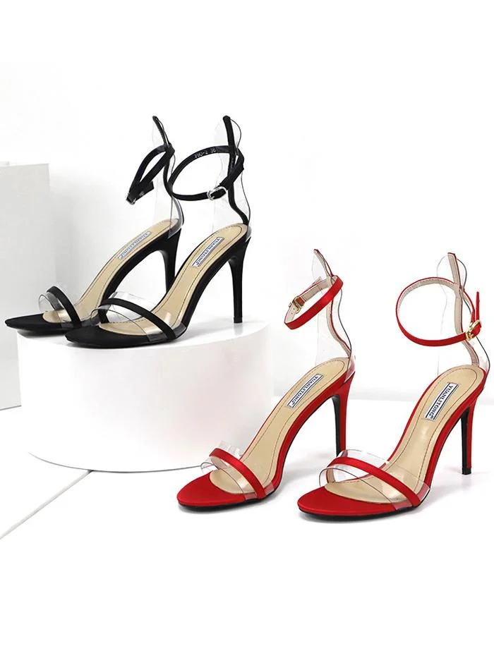 Fashion open-toe one-strap high-heel stiletto sexy sandals
