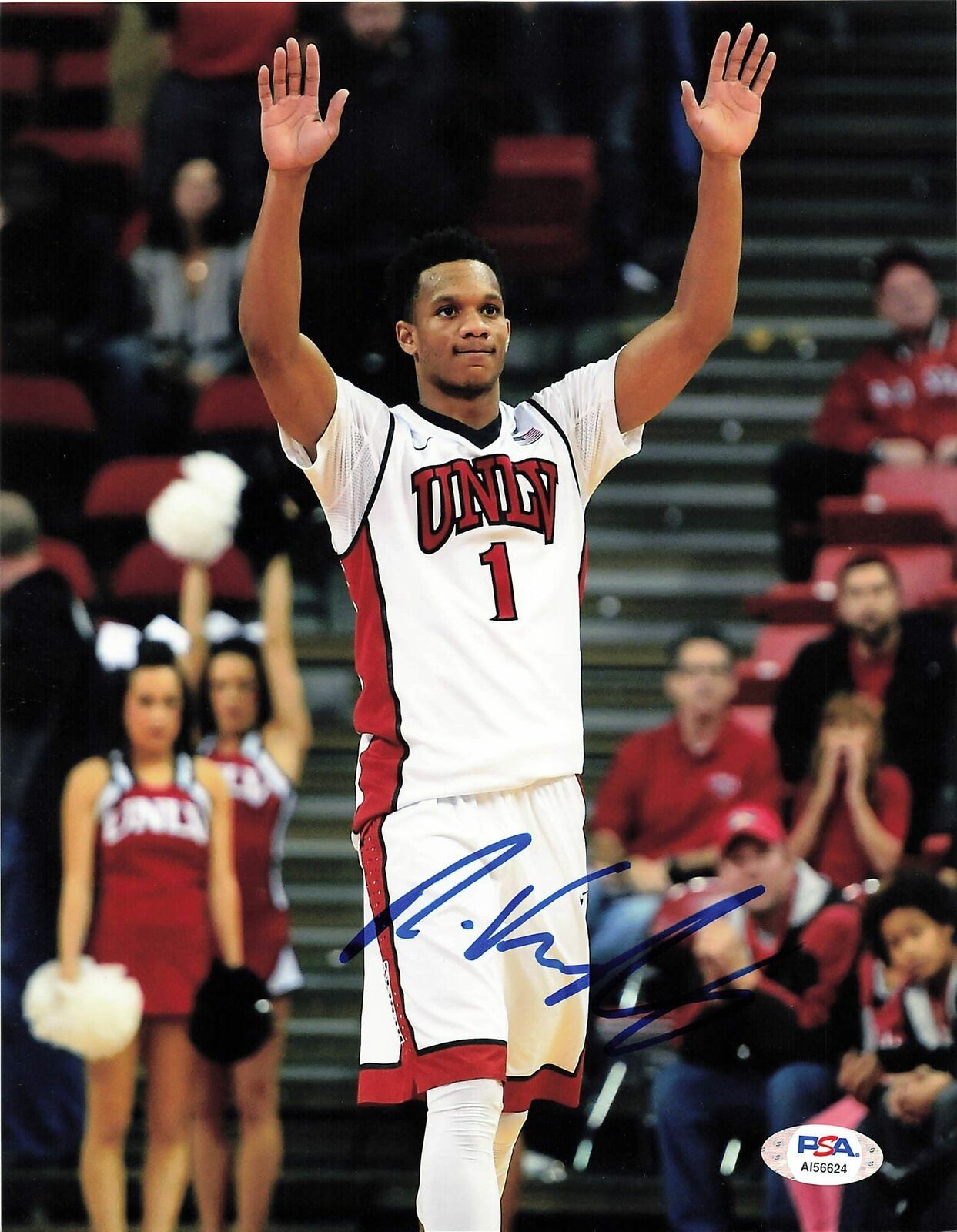 RASHAD VAUGHN signed 8x10 Photo Poster painting PSA/DNA UNLV Autographed