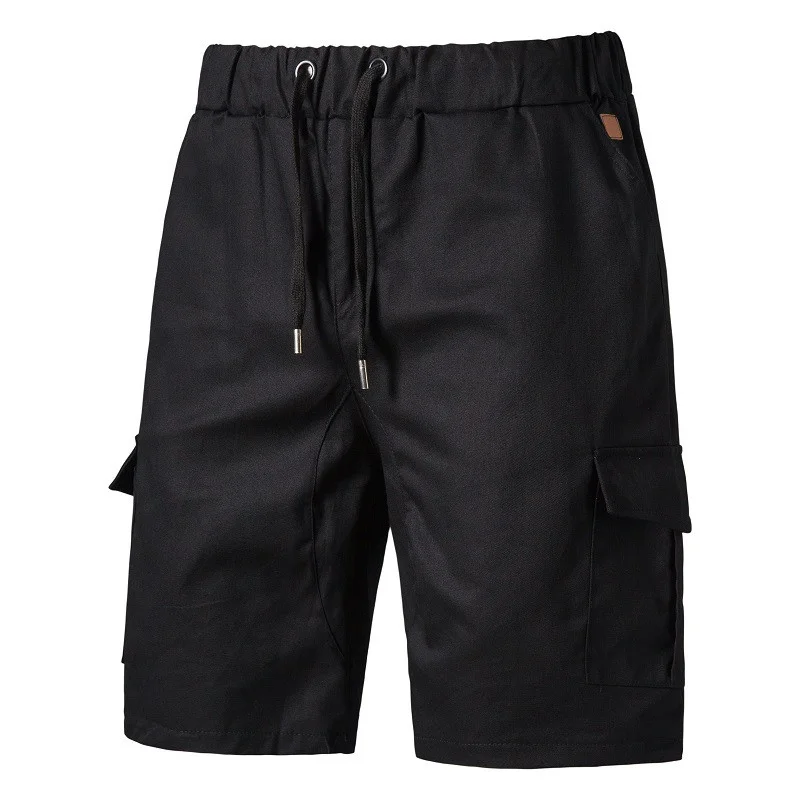 Casual workwear multi-pocket shorts