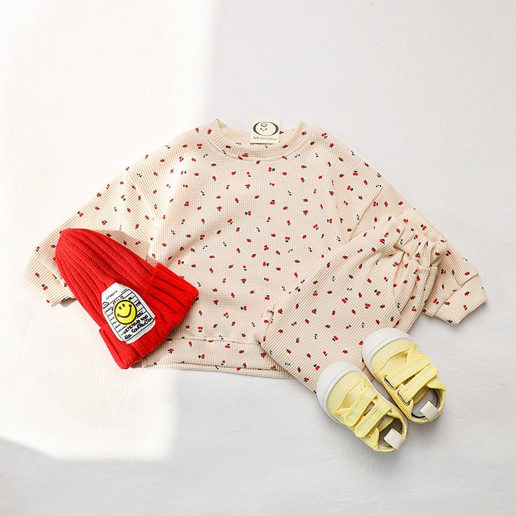 Baby Floral Sweatshirt and Pants Set