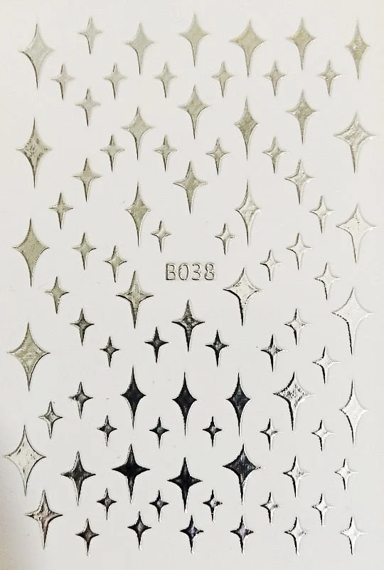 DIY Nail Art Stickers Star Light Manicure Design Accessories Back Glue Decoration Foil Nail Art Decor Designer Nail Stickers-Nail Inspo