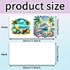 6pcs seaside diy diamond art grußkarten dankkarten und feiertagssegen