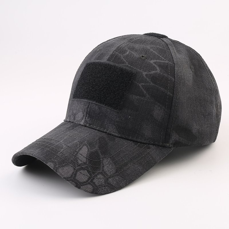 Unisex Camouflage Tactical Hat With Velcro For Army Fans Outdoor Sports