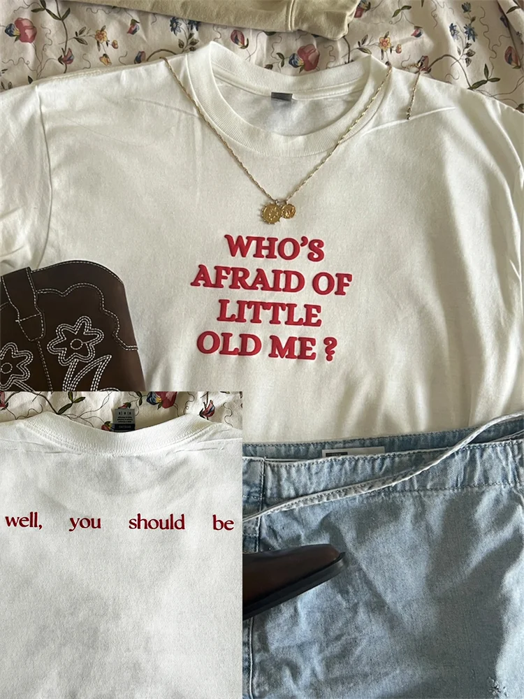 Who's Afraid You Should Be Puff Print T Shirt
