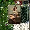 Fille de conscription chaude - Panneaux en &eacute;tain m&eacute;tallique(20*30cm/30*40cm)