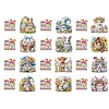 12PCS Diamond Painting Happy Easter Greeting Card Kit for Birthdays Thanksgiving & Special Occasion