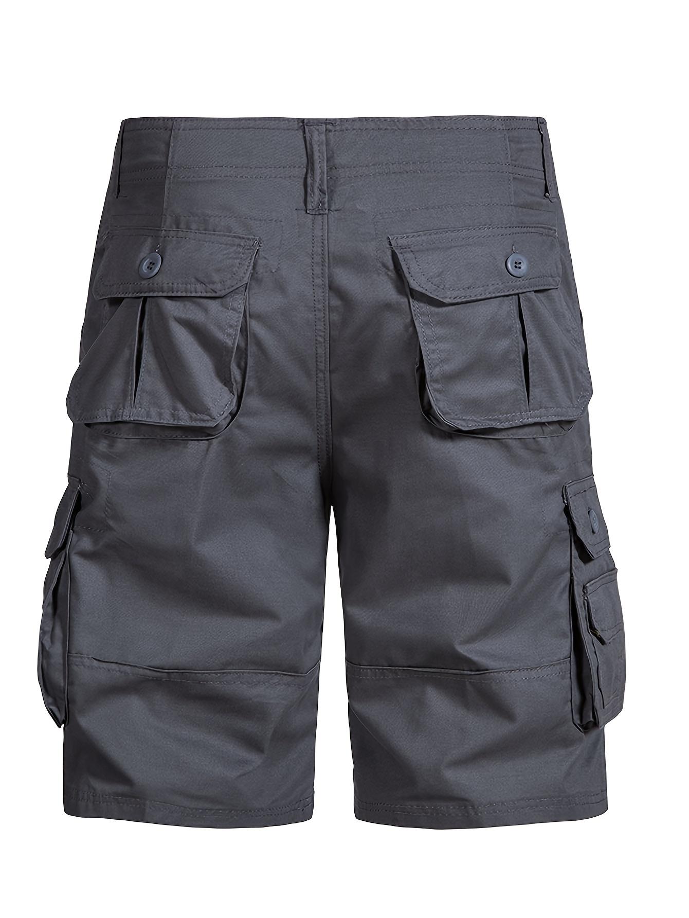 6-pack men’s cargo pants, tactical men’s shorts, men’s shorts with multifunctional pockets, suitable for golf and outdoor activities, men’s hiking shorts, wear-resistant, wrinkle-resistant, breathable shorts