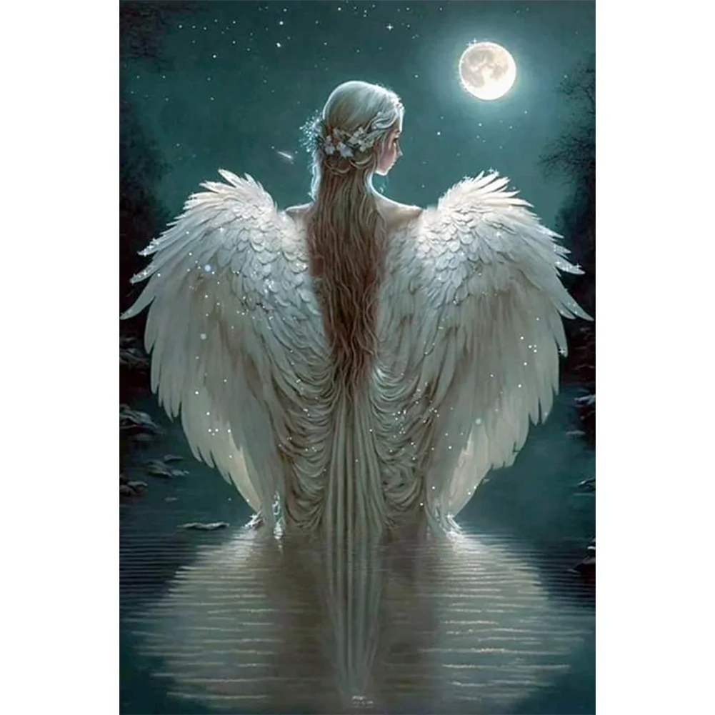 Partial AB Diamond Painting - Full Round Drill - Angel(Canvas|45*65cm)