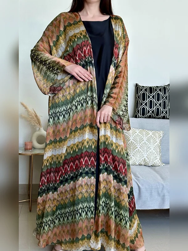 Fashion Tie-dye Printed Dress Robe-inspireuse