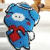 Pig Beaded Counted Cross Stitch Ornament Kit Cross Stitch Bead Keychain (C)