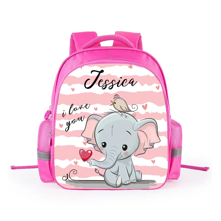 Mochilas-para niñitas una mochila escolar con un dibujo con nombre personalizado