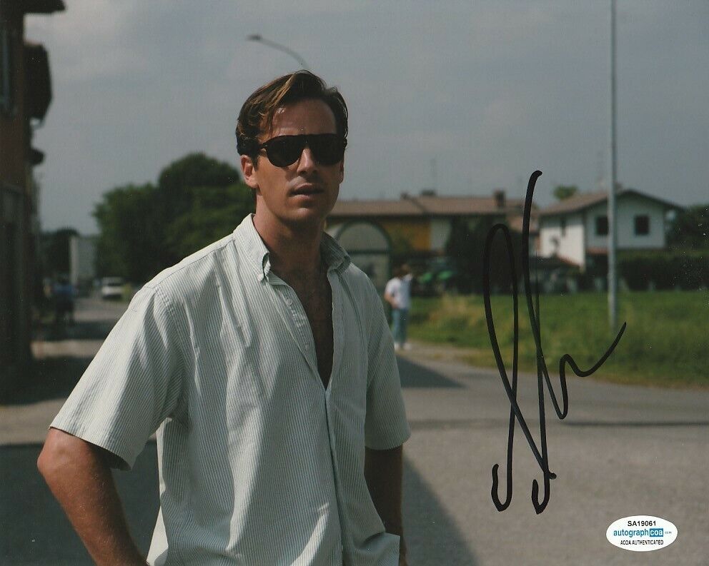 ARMIE HAMMER SIGNED CALL ME BY YOUR NAME