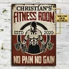 Customizable Gym Fitness Room Customized Classic Metal Signs
