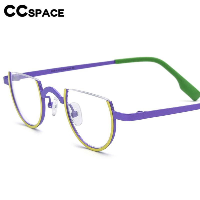Spectacles Half Frame 57156 Vintage Half-Frame Optical Spectacle Frames Women Popular High ...