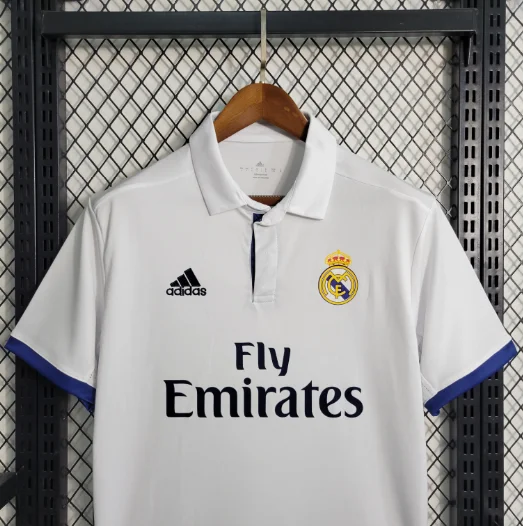 Retro 16-17 Real Madrid Home Football Shirt Thai Quality