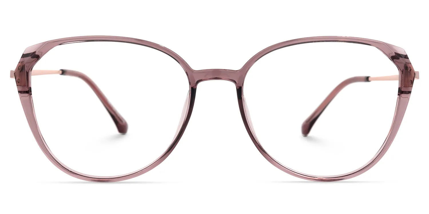 Beata Lila Rund Brille Lila