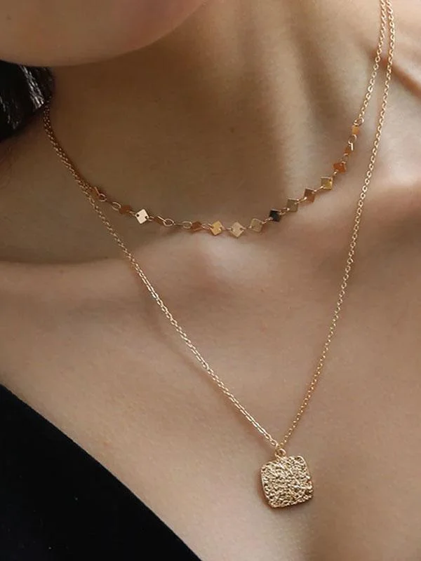 Square necklace