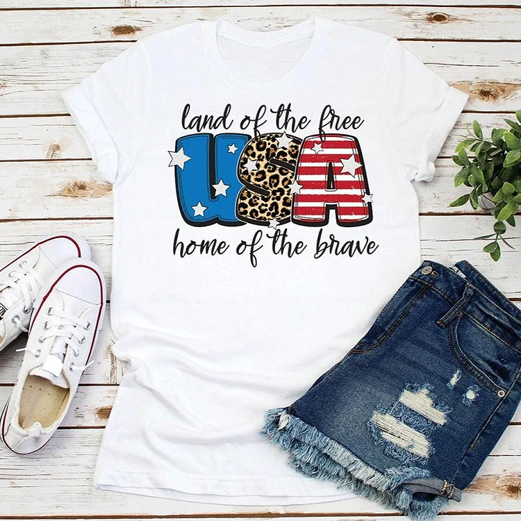 Independence Day USA T-shirt Tee-Annaletters