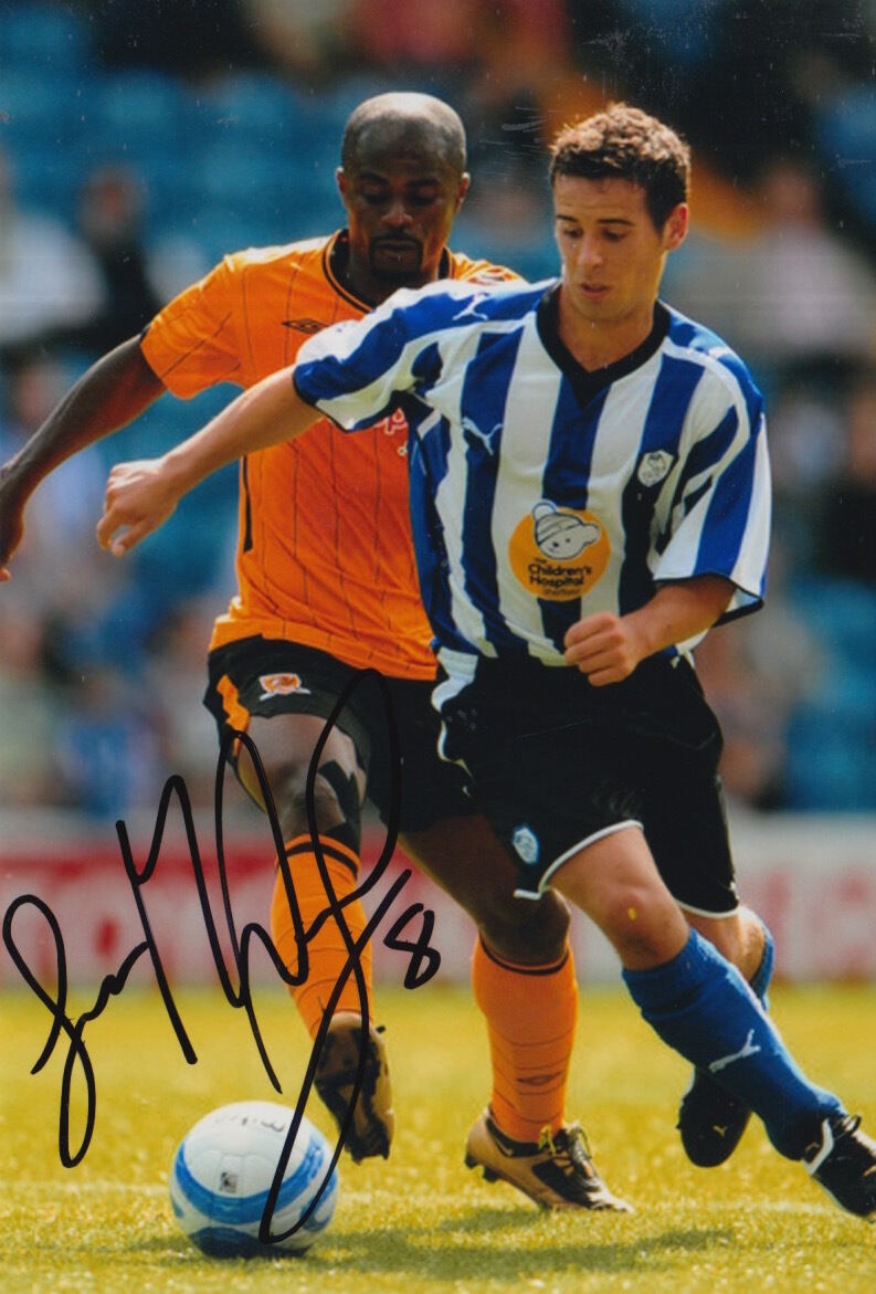 SHEFFIELD WEDNESDAY HAND SIGNED SEAN MCALLISTER 6X4 Photo Poster painting 1.