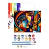 Three Abstract Figure Paintings-Paint by Numbers Acrylic Painting 40*50CM