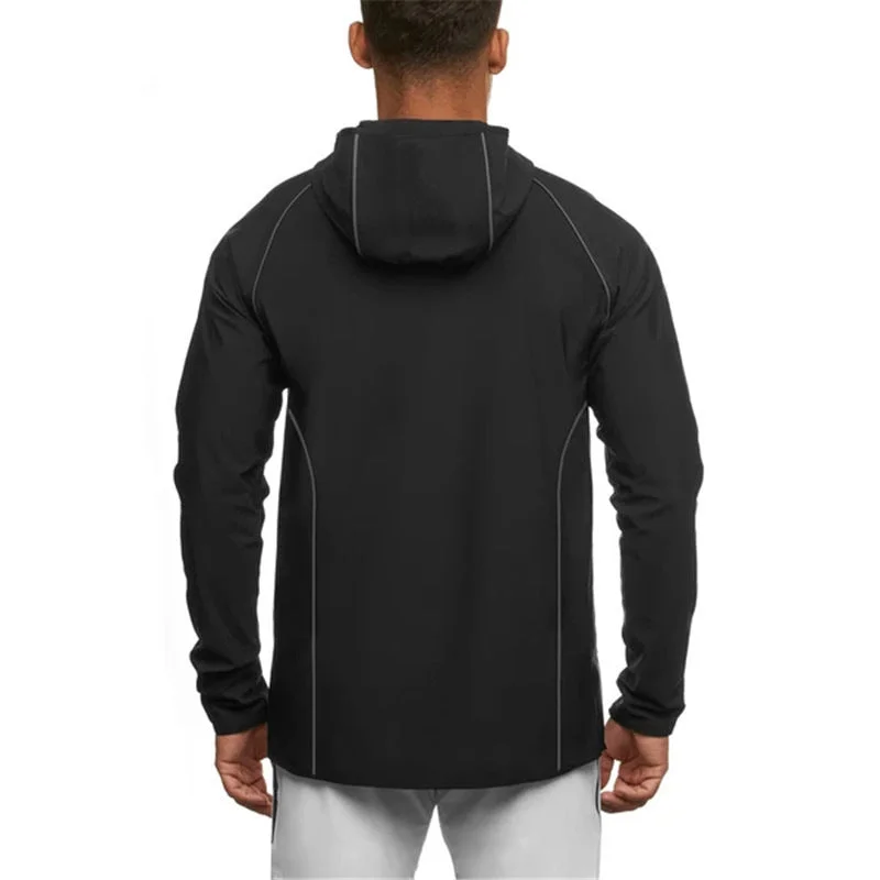 Men's Hooded Running Mountaineering Long Sleeve Sweatshirt