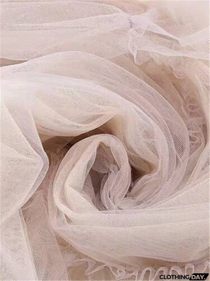 Casual Graceful Multiple Layers Solid Color Free Size Tulle Skirts